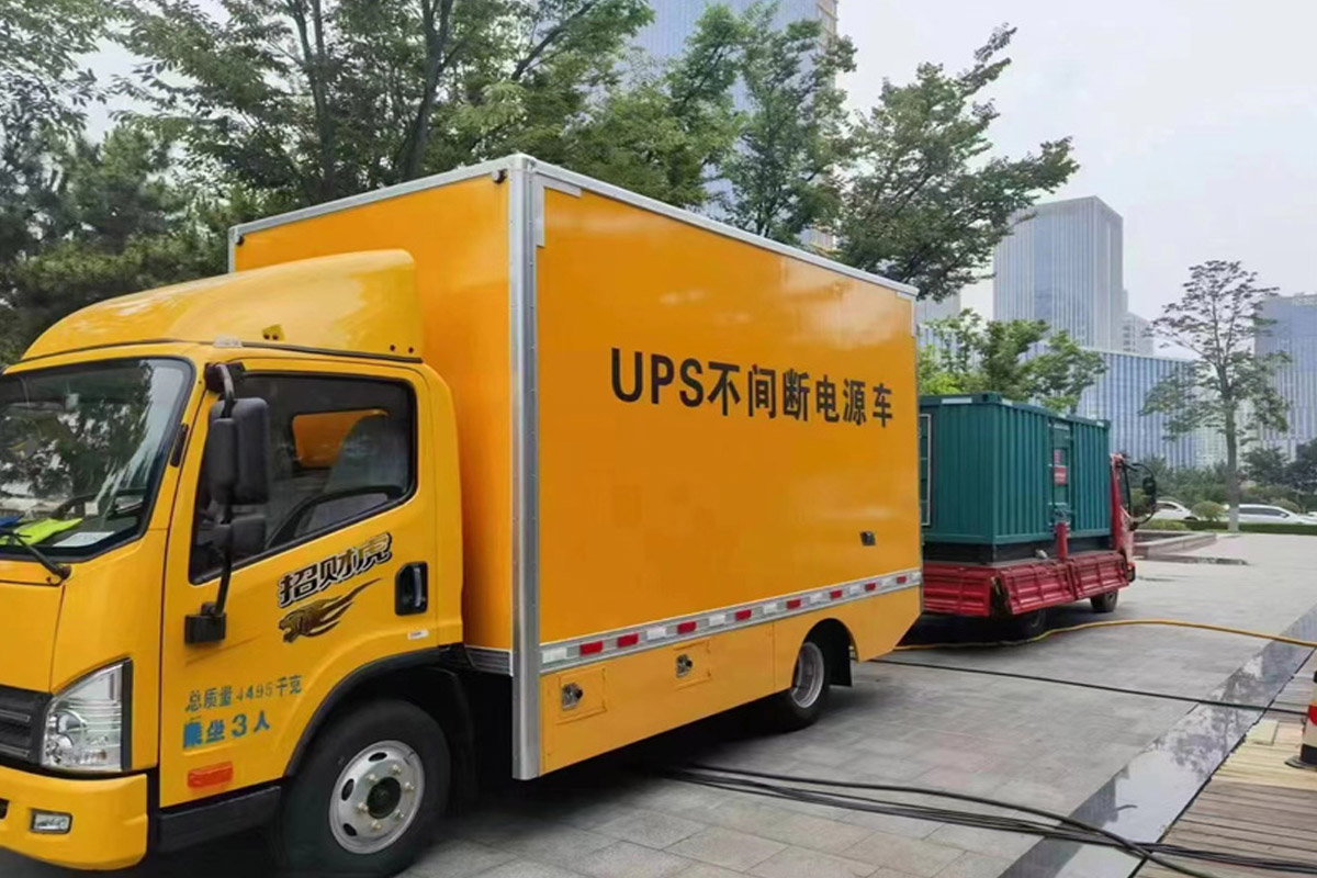 石河子发电机租赁施工现场