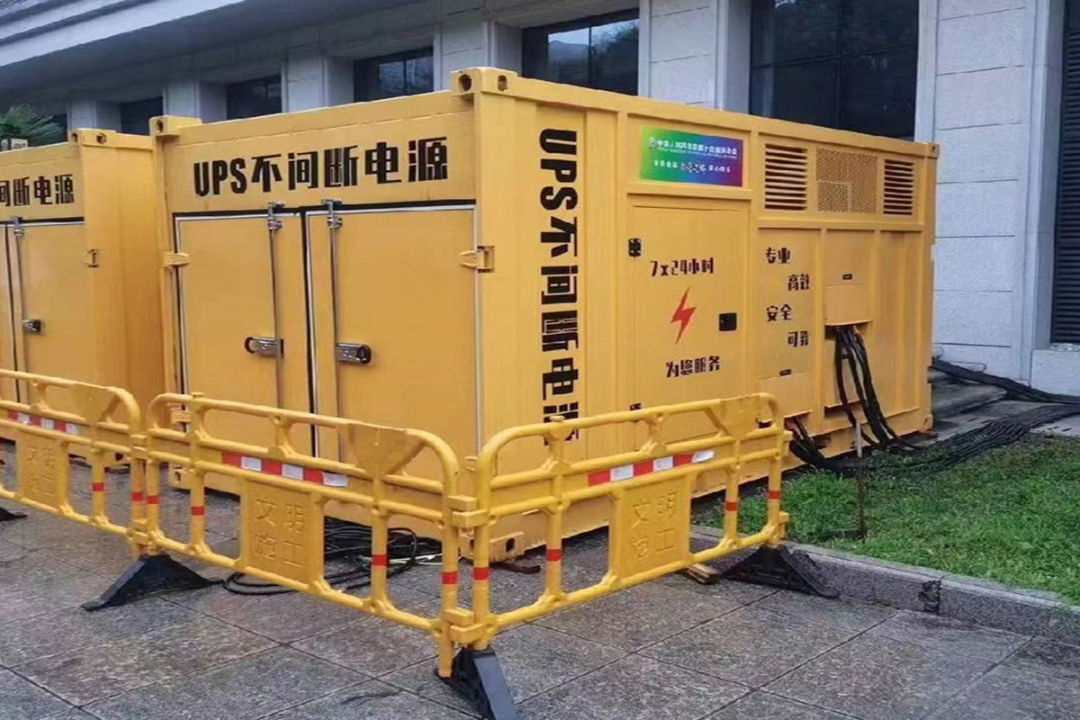 石河子发电机租赁施工现场